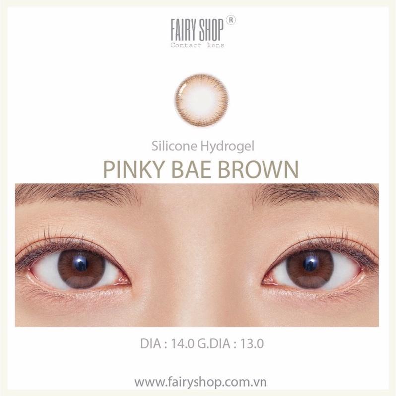 Kính Áp Tròng Pinky Bae BROWN 14.0mm - Kính Áp Tròng FAIRY SHOP CONTACT LENS - độ cận 0 đến 8