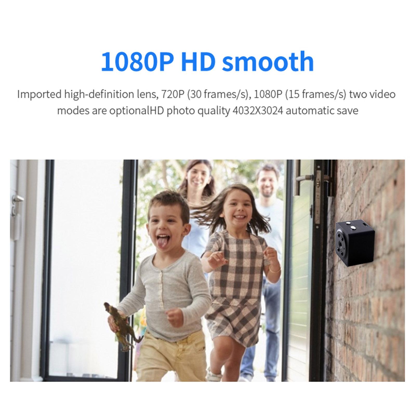 Mini Camera Home Safety HD 1080P Camera HD Home Sport Cam Video Camcorder DVR with Night Vision for Indoor and Outdoor