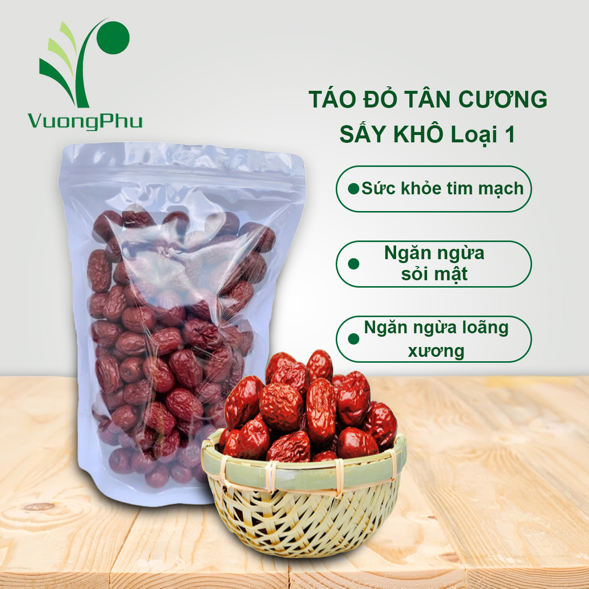 Táo đỏ Tân Cương sấy khô Loại 1, dẻo thơm tự nhiên, bồi bổ sức khỏe