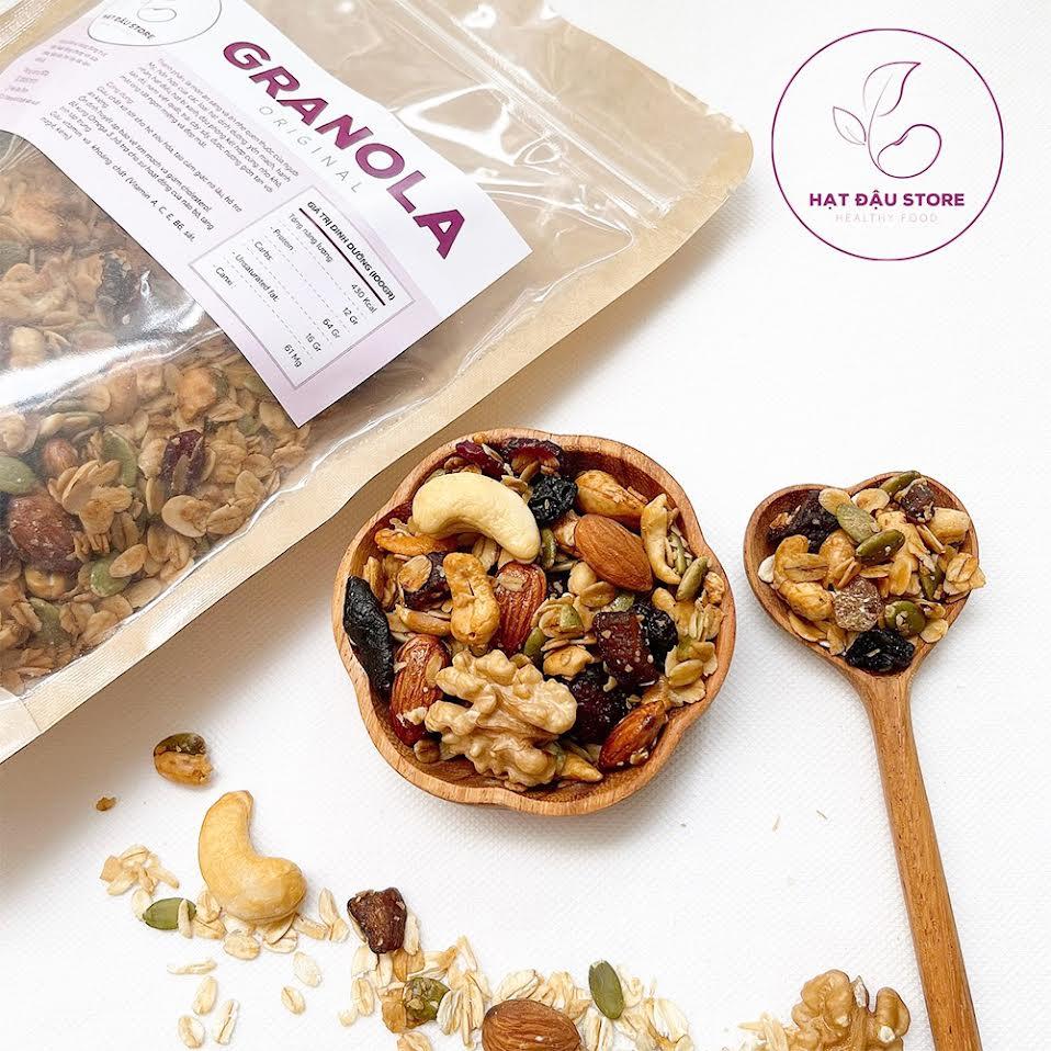 Mixed Nuts 5 loại hạt dinh dưỡng ăn vặt healthy mix có hạt bí xanh 500Gr