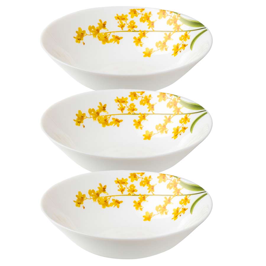 Bộ 3 Tô Thủy Tinh 170 La Opala Diva Ivory Y.G  LAPB170YG