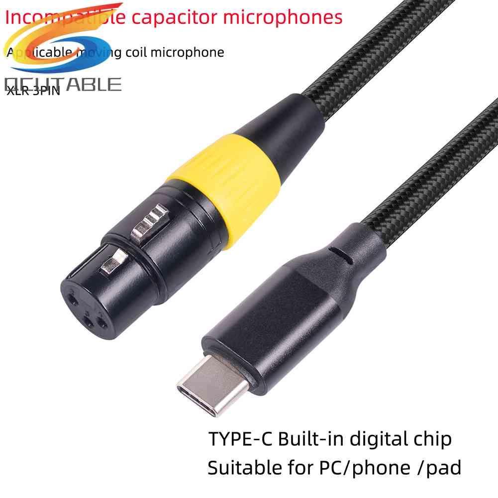 Cáp ChuyểN ĐổI Âm Thanh Micro LoạI C USB 2.0 Sang XLR 3 Pin