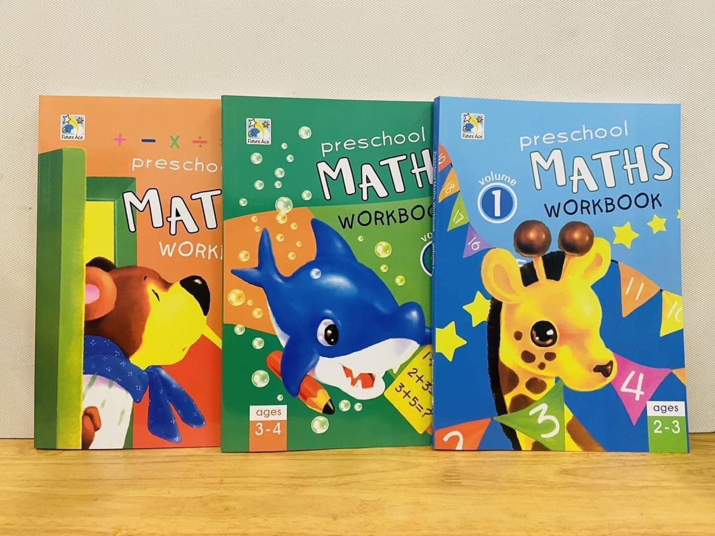 Sách - Combo Preschool Maths Workbook ( Bộ 3 cuốn)