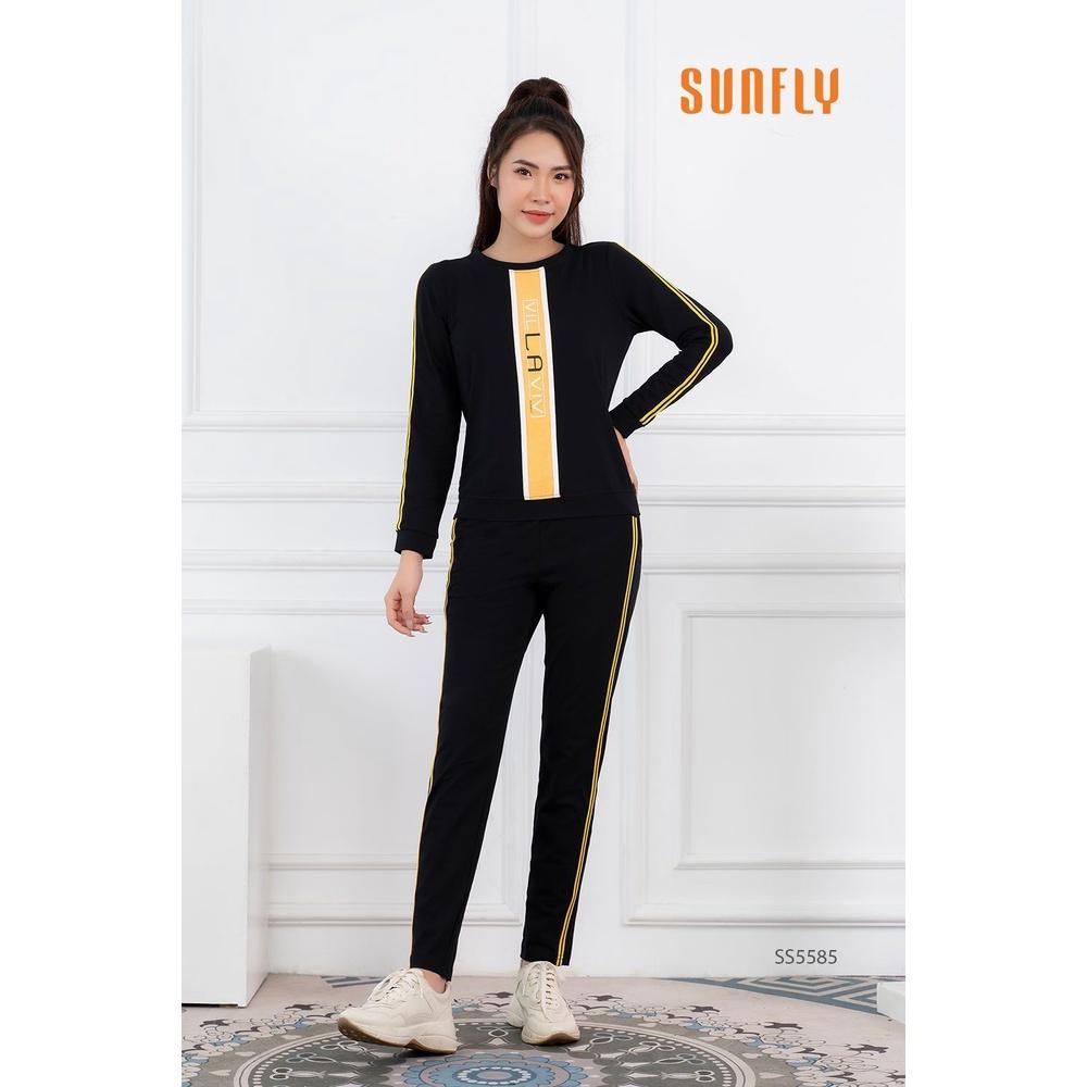 SS5585 BỘ THỂ THAO COTTON ÁO DÀI QUẦN DÀI