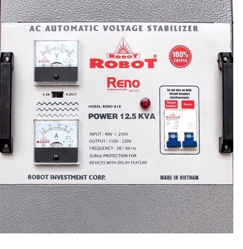 Ổn áp Robot 1 pha Reno 12.5KVA – Hàng chính hãng