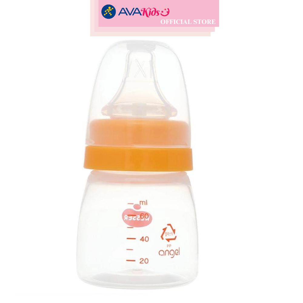 Bình sữa nhựa PP Wesser TBSPPW60 cổ hẹp 60 ml (0 - 3 tháng)