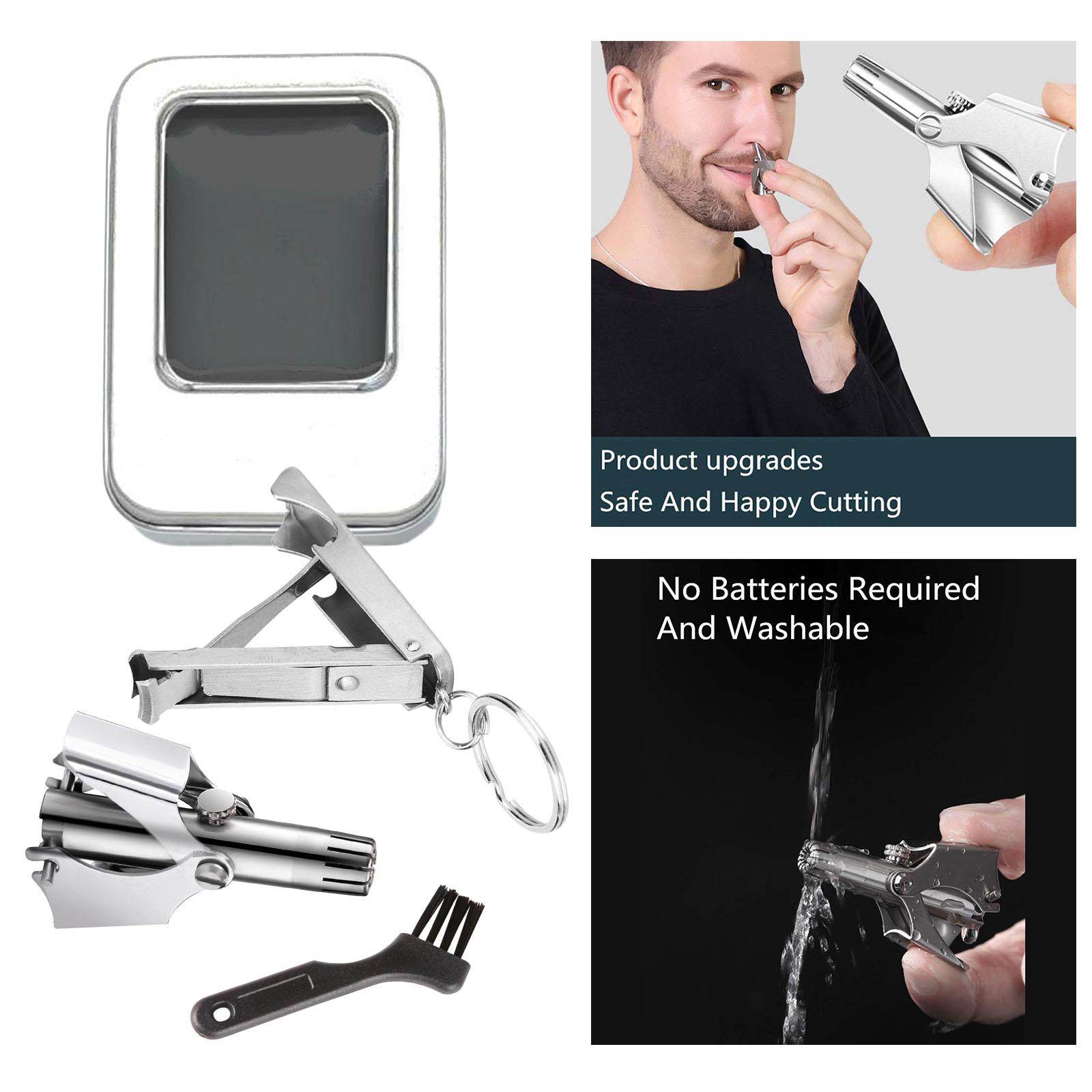 Portable Travel Manual Nose Ear Hair Trimmer Nose Hair Remover Nasal Shaver