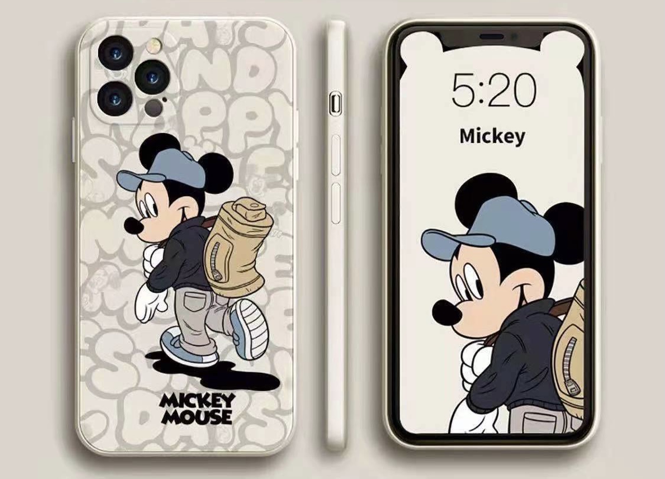 Ốp Lưng Dẻo Hình Micke.y & Dona.l Ngộ Nghĩnh Chống Trầy Xước dành cho Iphone