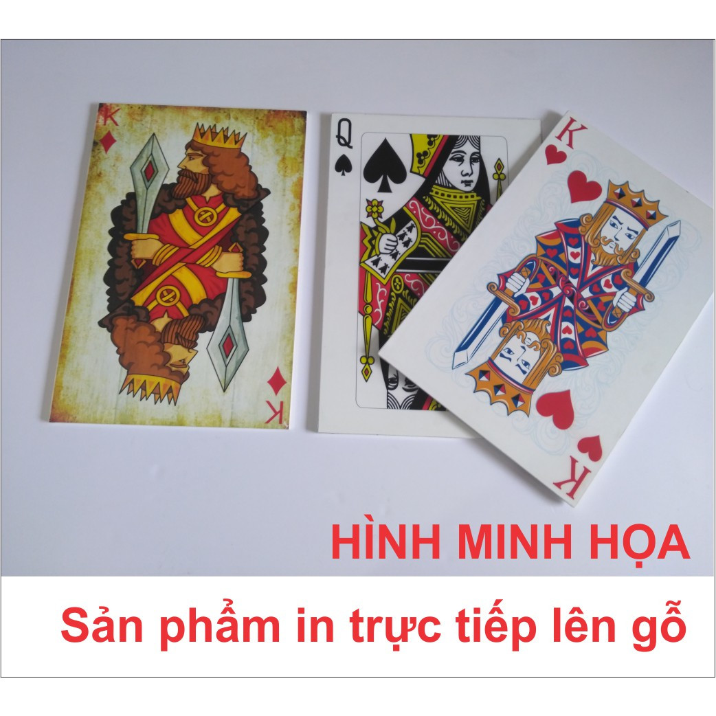 Tranh treo tường lá bài hình Q