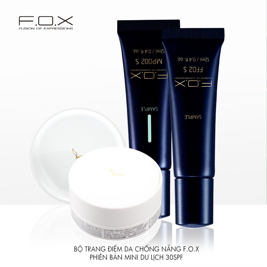 Bộ Trang Điểm Da Chống Nắng F.O.X Phiên Bản Mini Du Lịch 30SPF