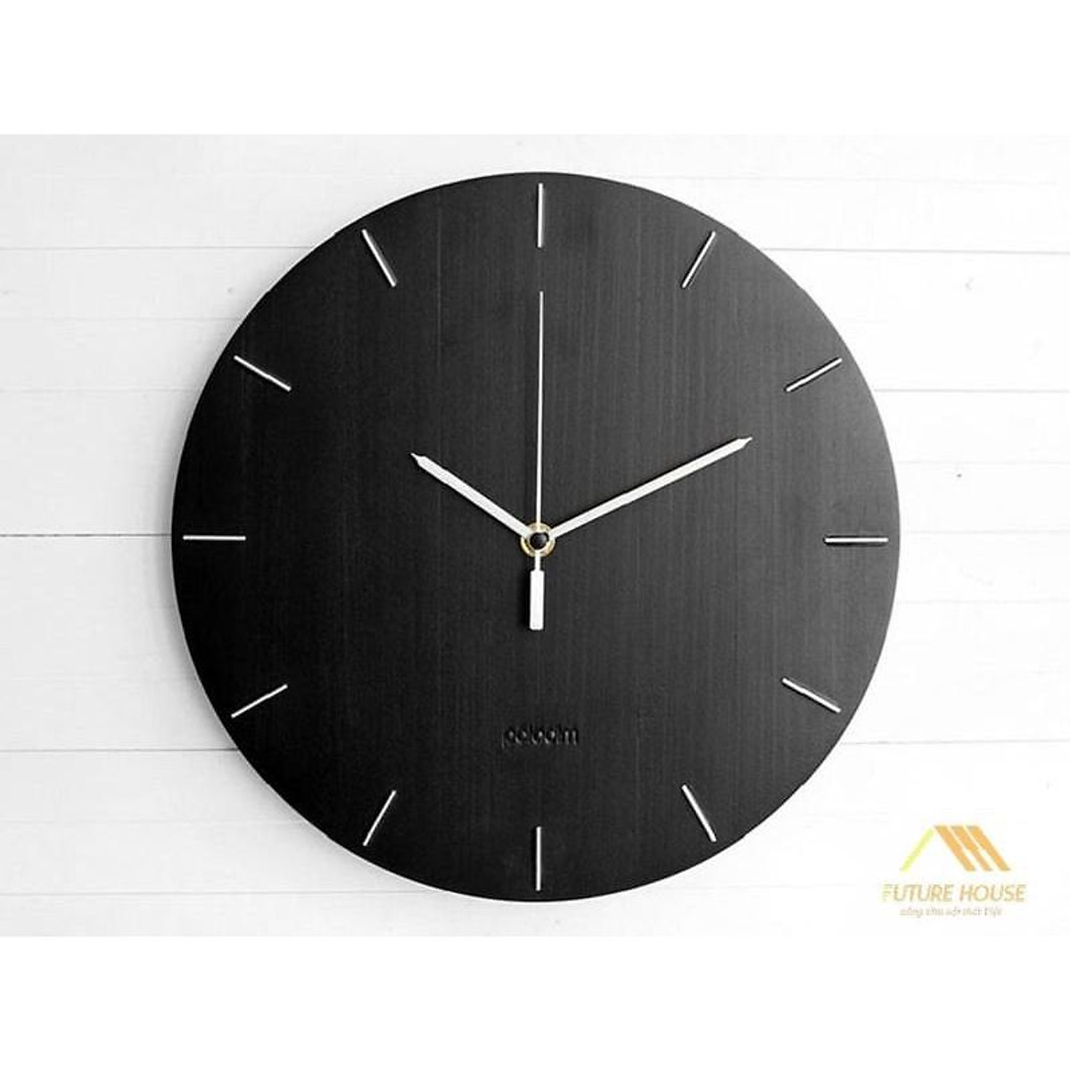 Đồng hồ gỗ treo tường chất liệu gỗ