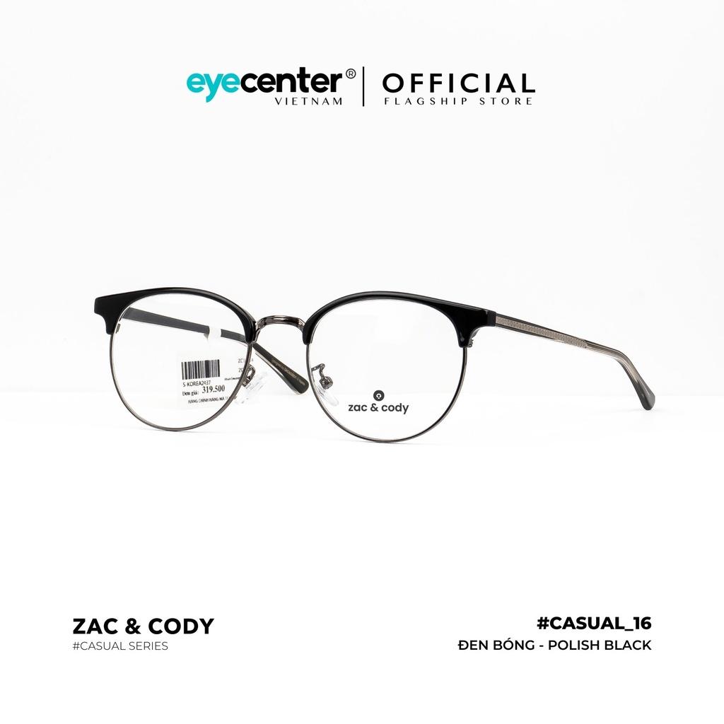 Gọng kính vuông nam nữ chính hãng casual_16 by Zac Cody nhập khẩu Eye Center Vietnam