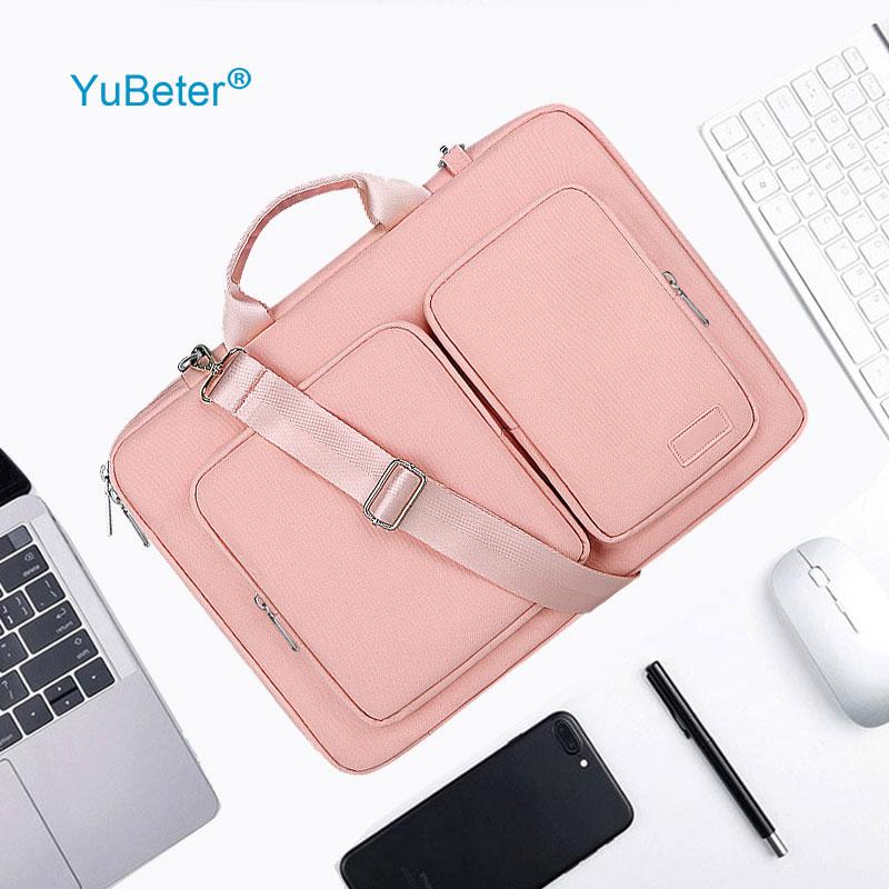 YuBeter Chống Nước Đeo Vai Túi Laptop Xách Tay Cho MacBook Air Pro Xiaomi Dell HP 13.3 14 15.6 Inch Nam Nữ cặp Xách
