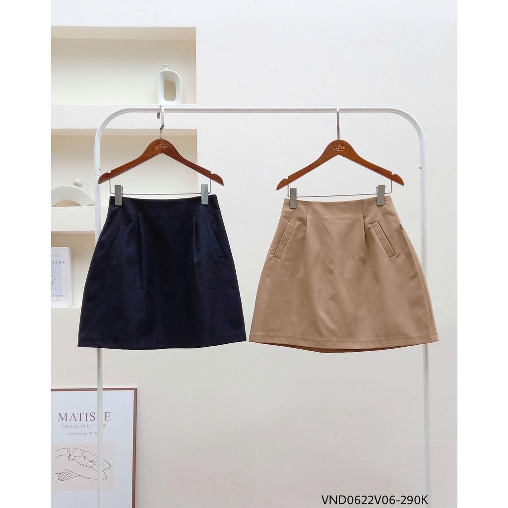 Chân váy nữ ngắn chữ a hàng thiết kế vnd0622v06 by germe