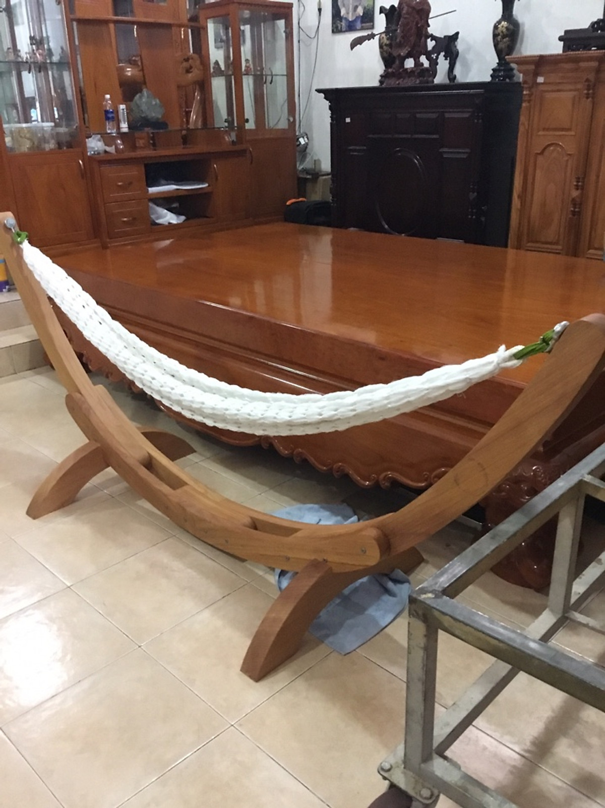 Lưới Võng Sợi Tơ Handmade Dài 2m2 Treo Khung Mai Cao