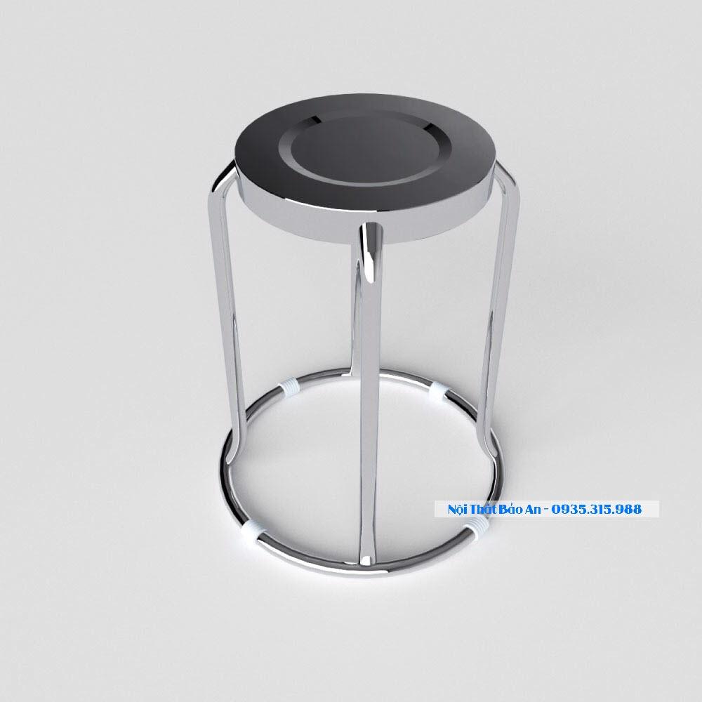 Ghế inox quán ăn 304 cao cấp chân cao Bảo An