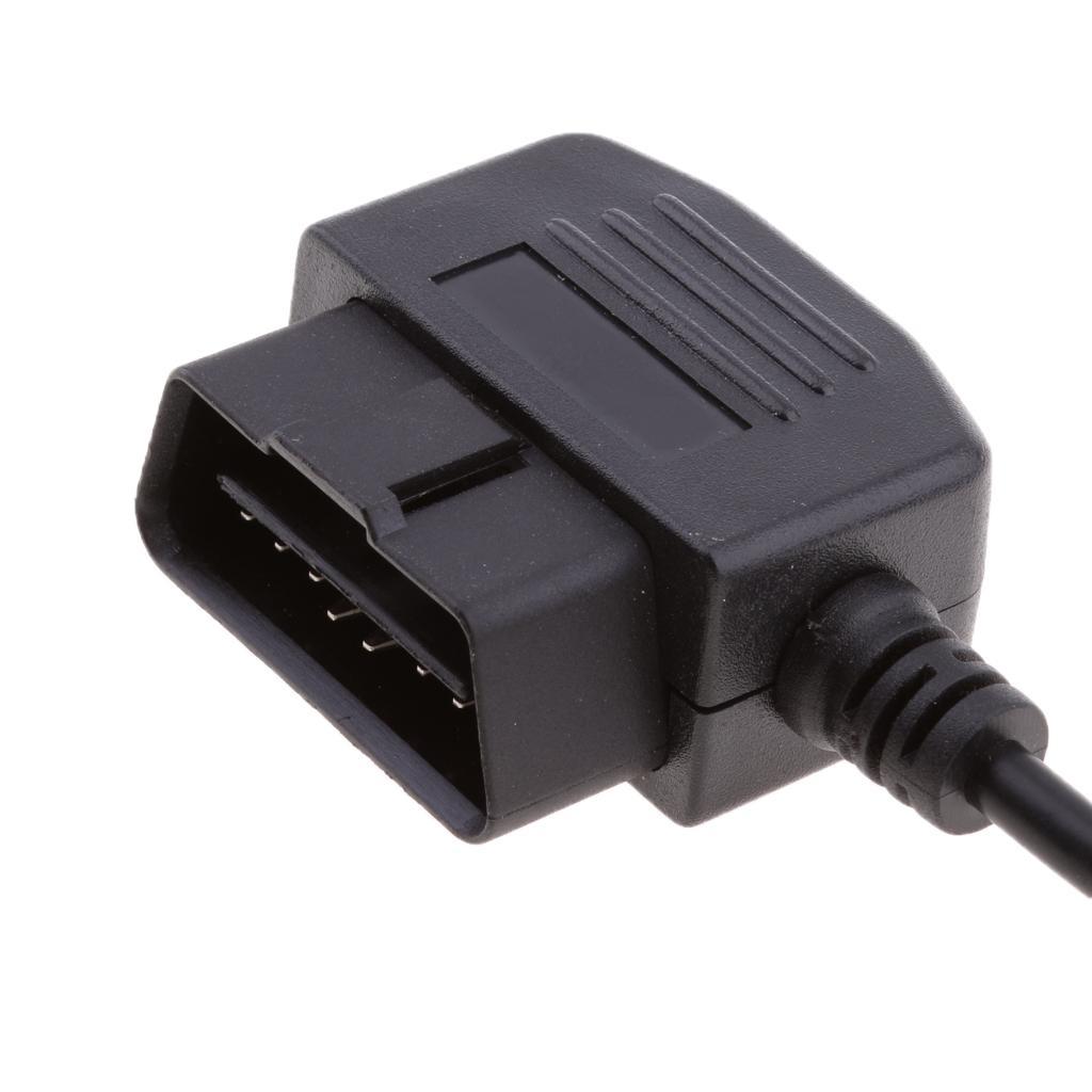 Universal Car OBD2 To 2-Pin GPS Power Plug Connector Adapter Wire