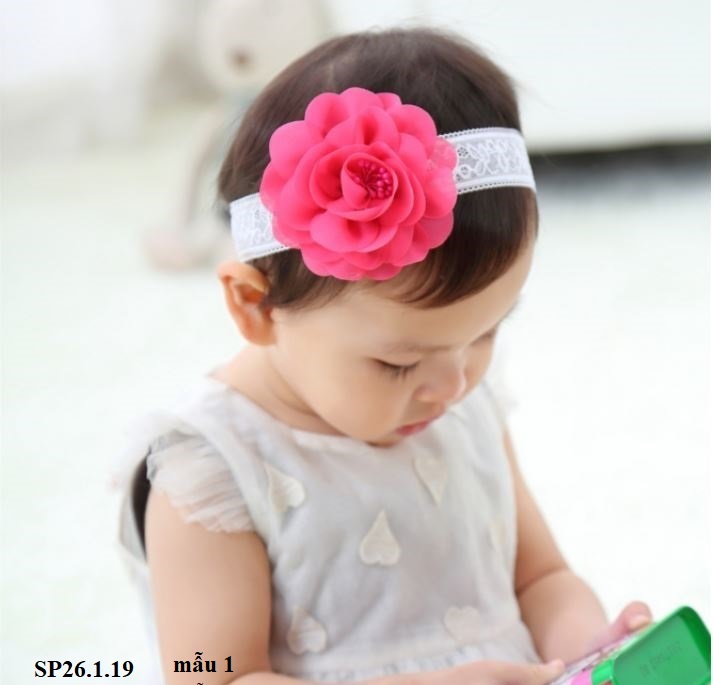 Pk83 Turban Chun, Băng đô chun, Băng đô hoa cho Bé Chun mềm và co giãn tốt không lằn đầu cho Bé