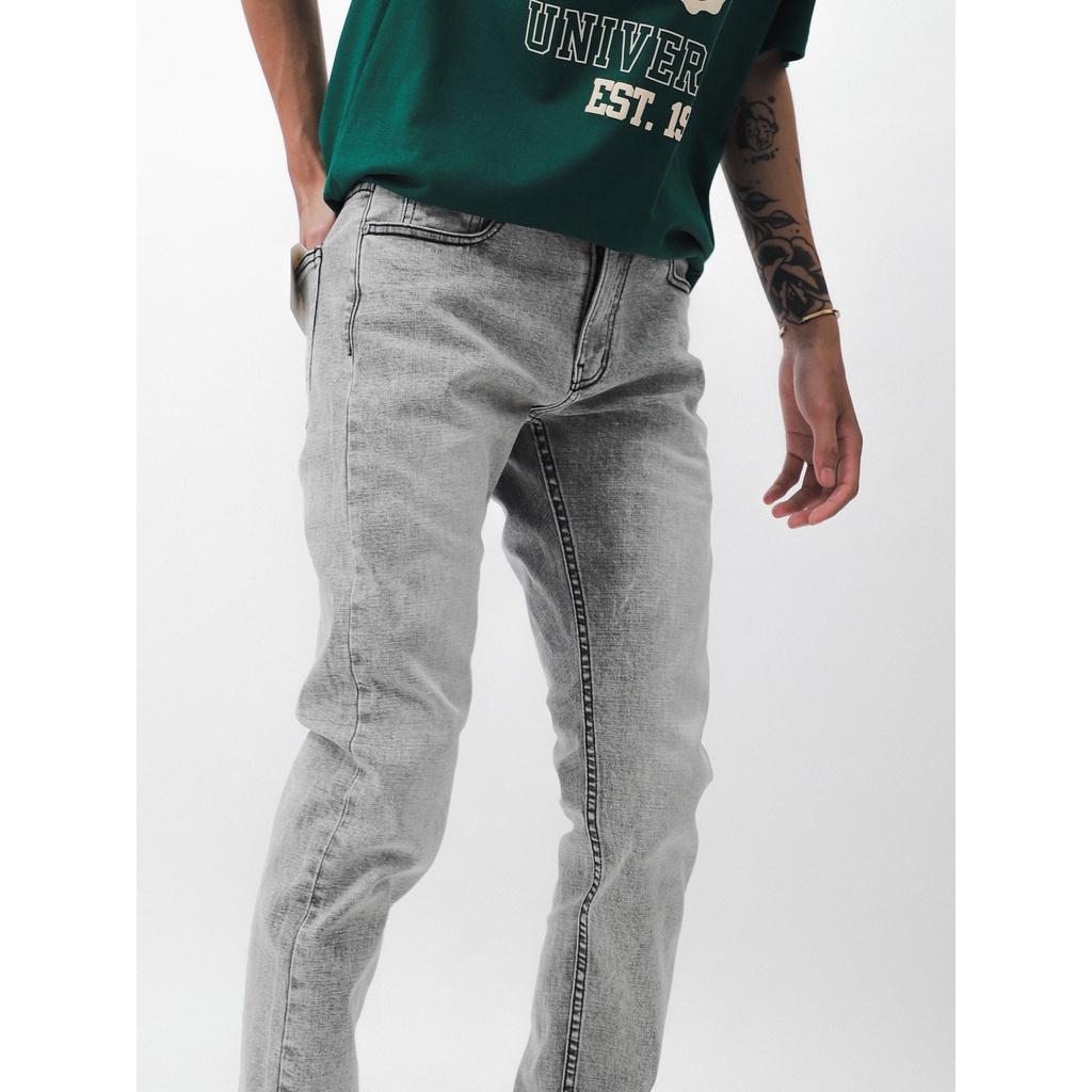 Quần jeans Xám khói form slim fit - JEAN WASH LIGHT GRAY 220726 | LASTORE MENSWEAR