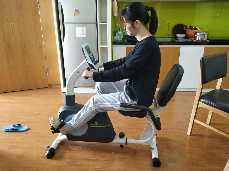Xe đạp tập thể dục có tựa lưng BC66013 dành cho người già