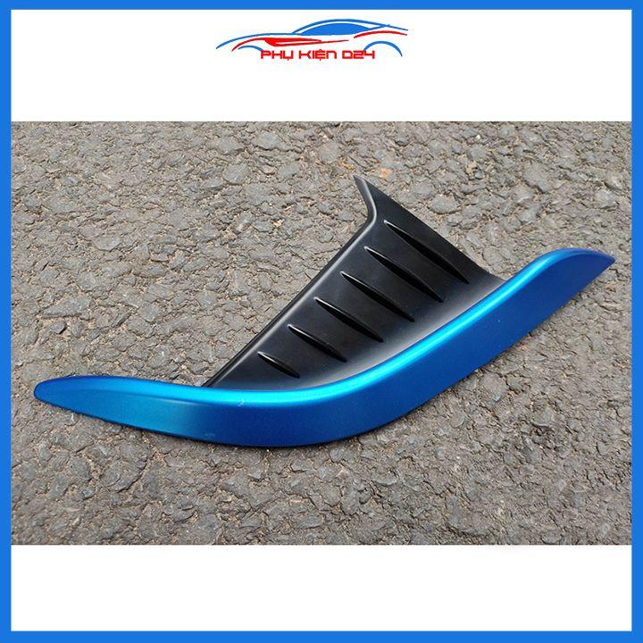 Ốp viền đèn gầm trước sau xe Cross 2020-2022 màu xanh chống trầy trang trí làm đẹp xe