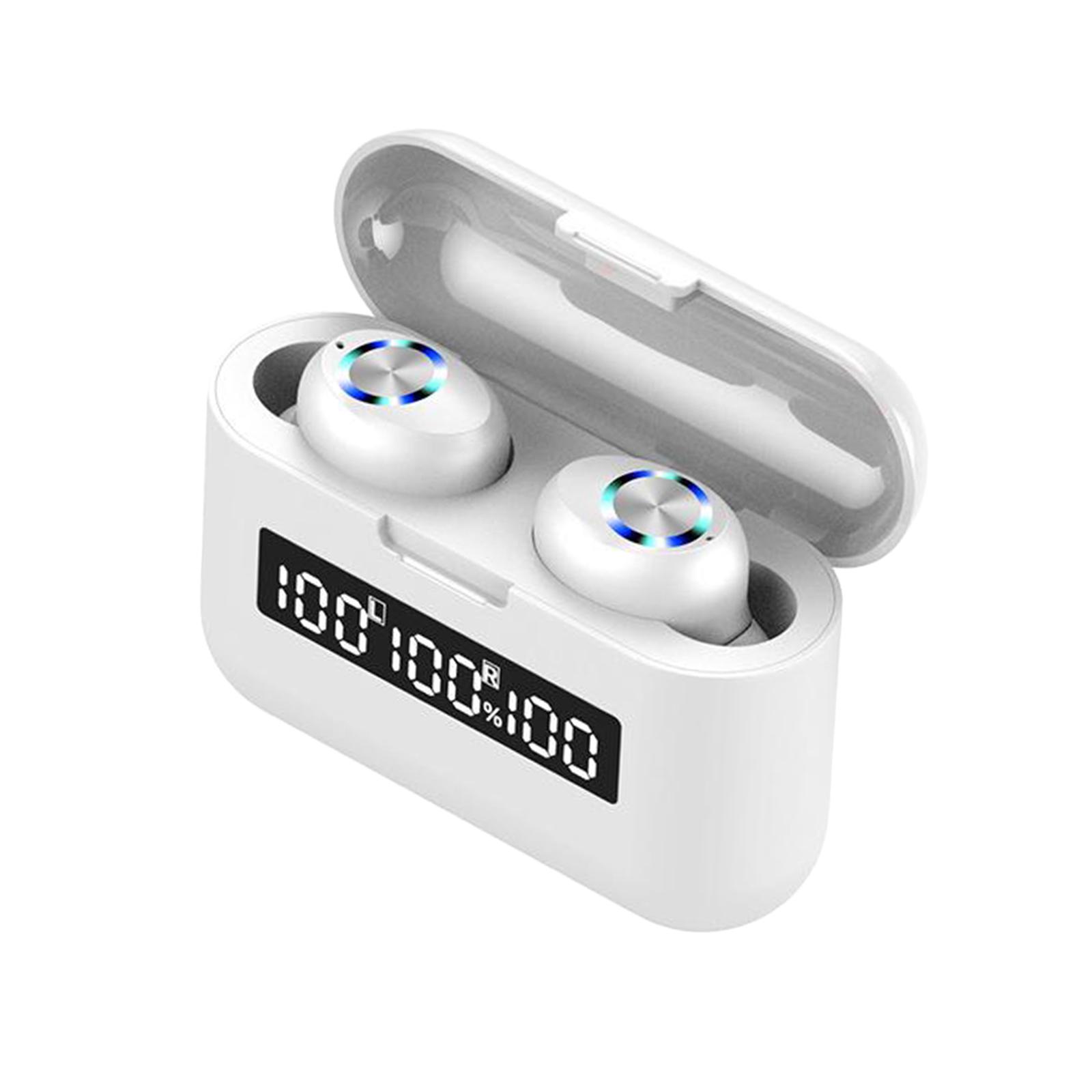 Compact Ture Wireless in-Ear Stereo Bluetooth 5.0 TWS Earphones Headphone Waterproof with Mic Handsfree w/ Charging Case