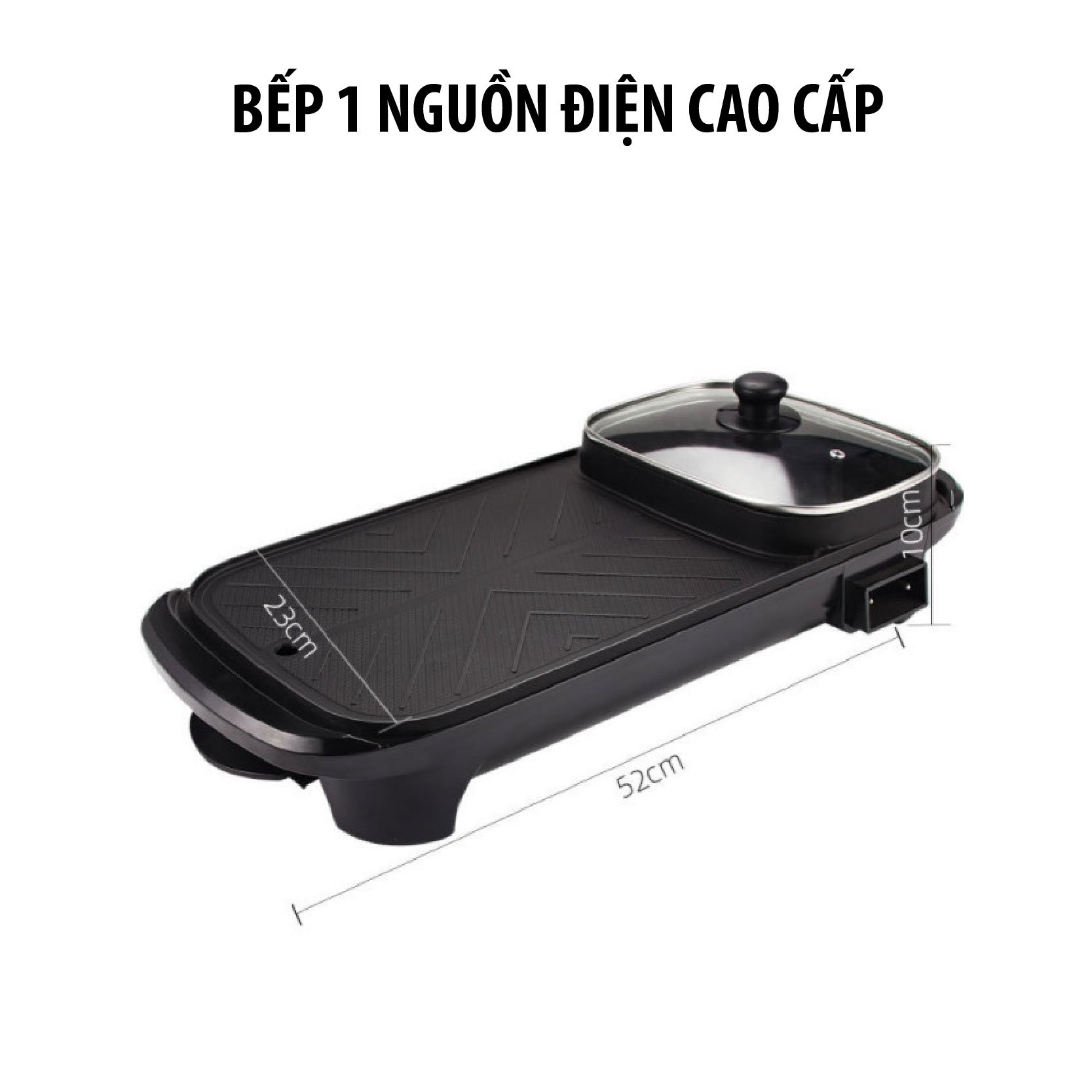 Bếp Nướng Lẩu 2 Ngăn ĐA NĂNG tiện lợi - Nồi lẩu nướng điện 2 trong 1 tiết kiệm điện năng