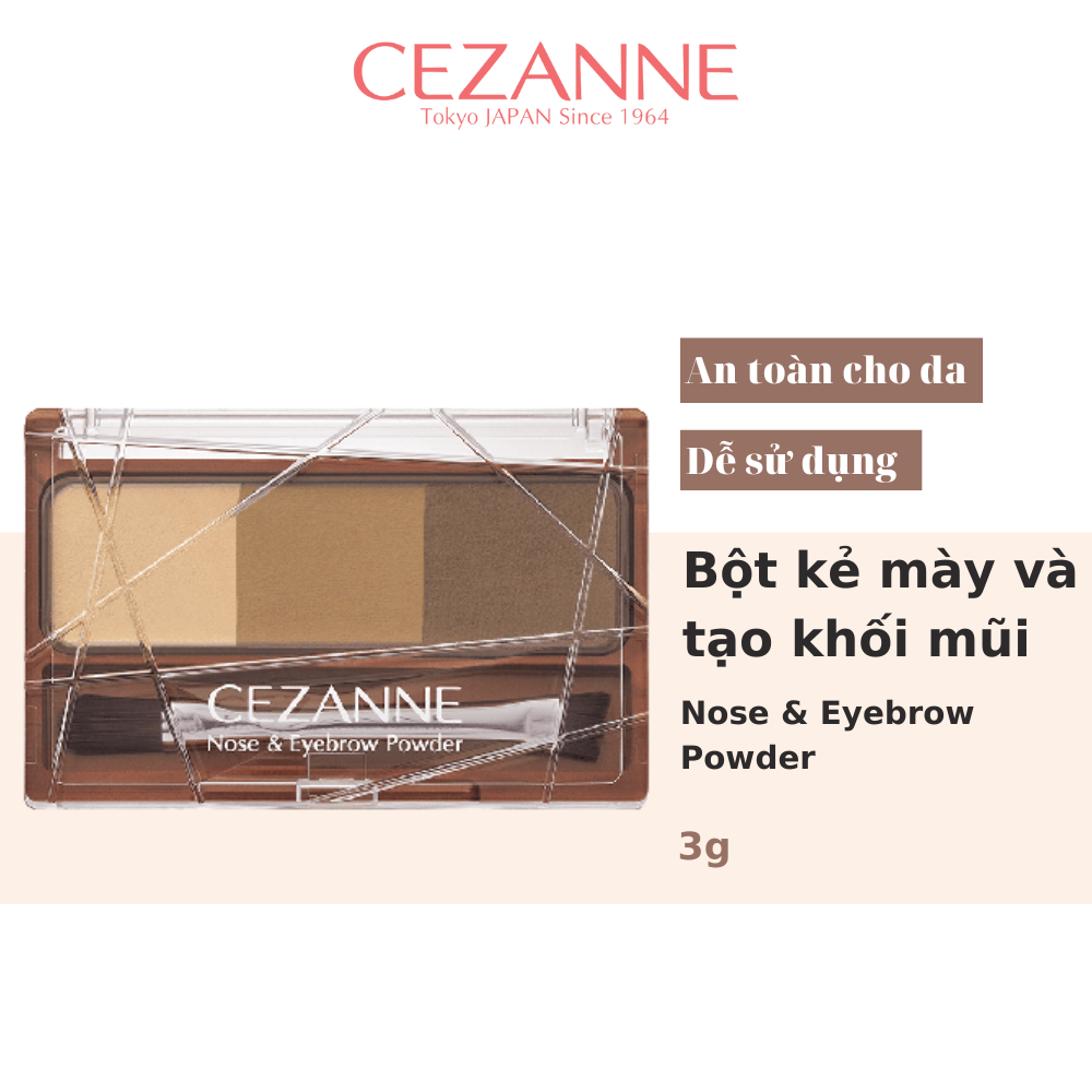 Bột Vẽ Chân Mày Và Mũi Cezanne Nose & Eyebrow Powder