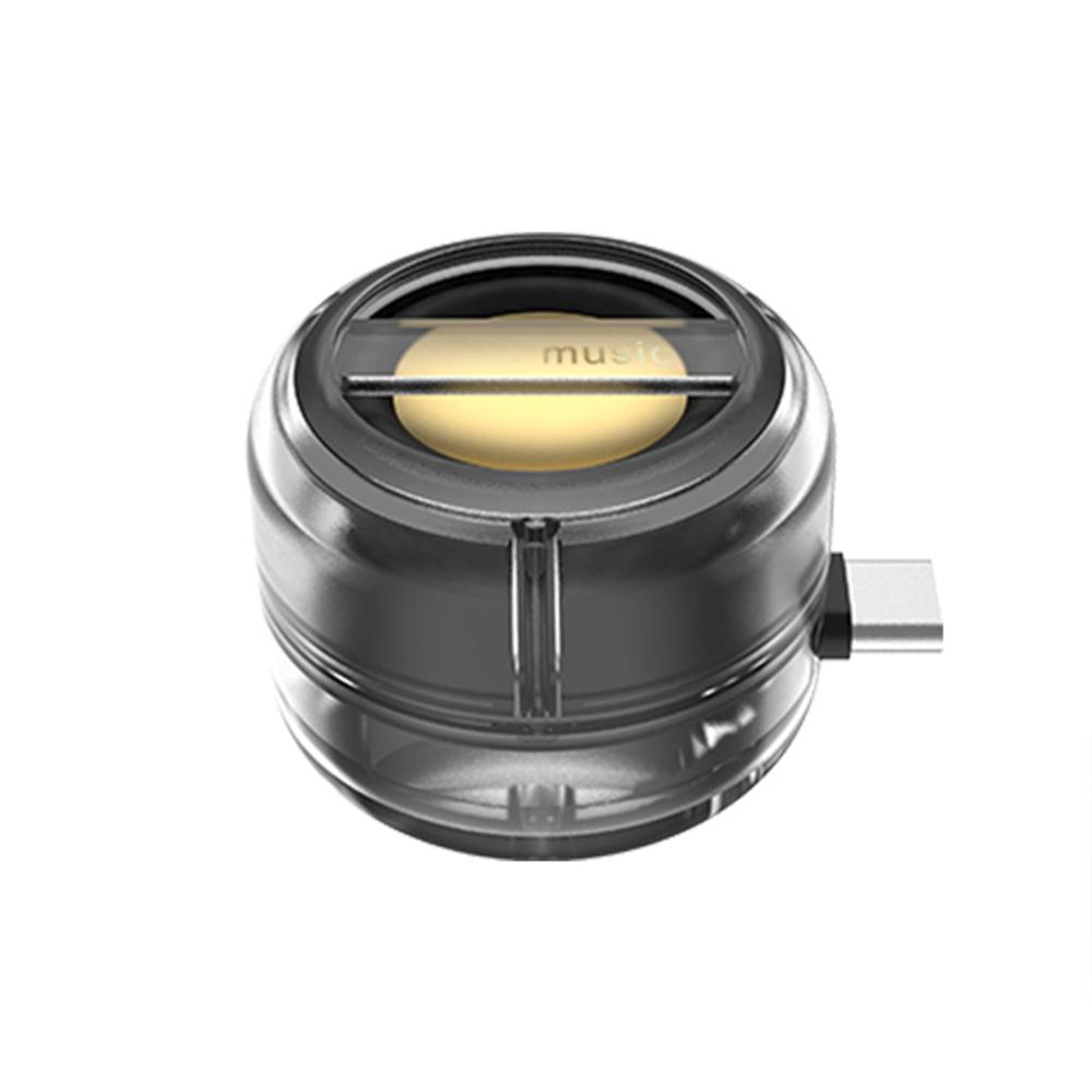 Loa Mini Di Động Đa Năng Jack 3.5mm Hộp Âm Thanh Mini Type-C Cắm Bộ Khuếch Đại Loa Điện Thoại Di Động Loa Có Dây Bên Ngoài Màu sắc: Loại c Trong suốt