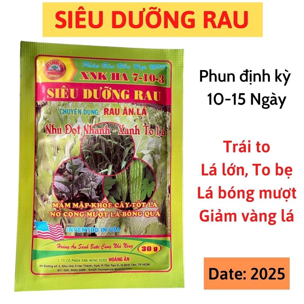 50 gói Phân bón lá chuyên dùng cho rau ăn lá - siêu dưỡng rau 30gr - cung cấp cân đối đa - trung - vi lượng