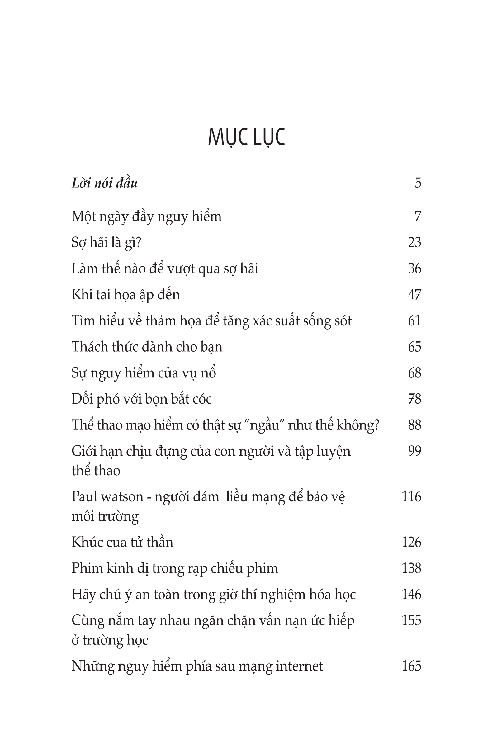 Tự Cứu Khi Gặp Nguy Hiểm