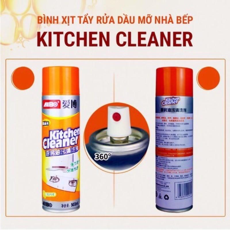 Chai Xịt Tẩy Đa Năng Kitchen Cleaner 500ml - Dạng Bọt Tuyết - Siêu Sạch