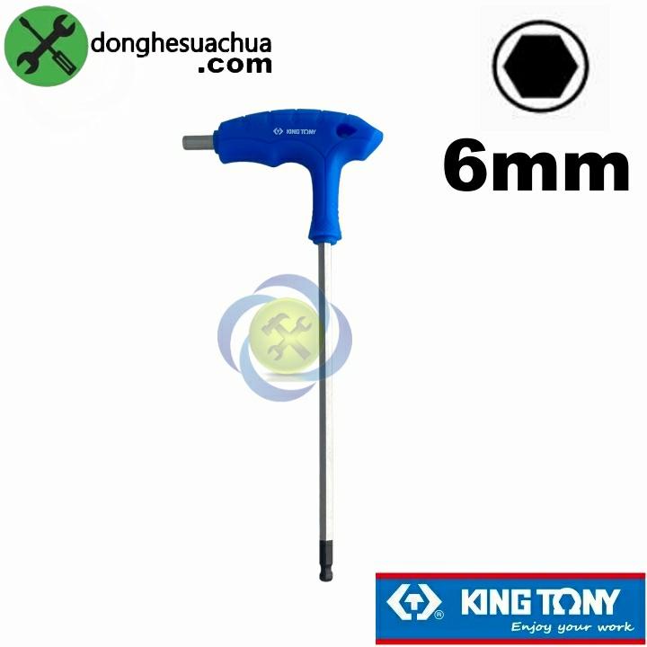 Lục giác chữ T 6mm đầu bi Kingtony 116006MR dài 215mm