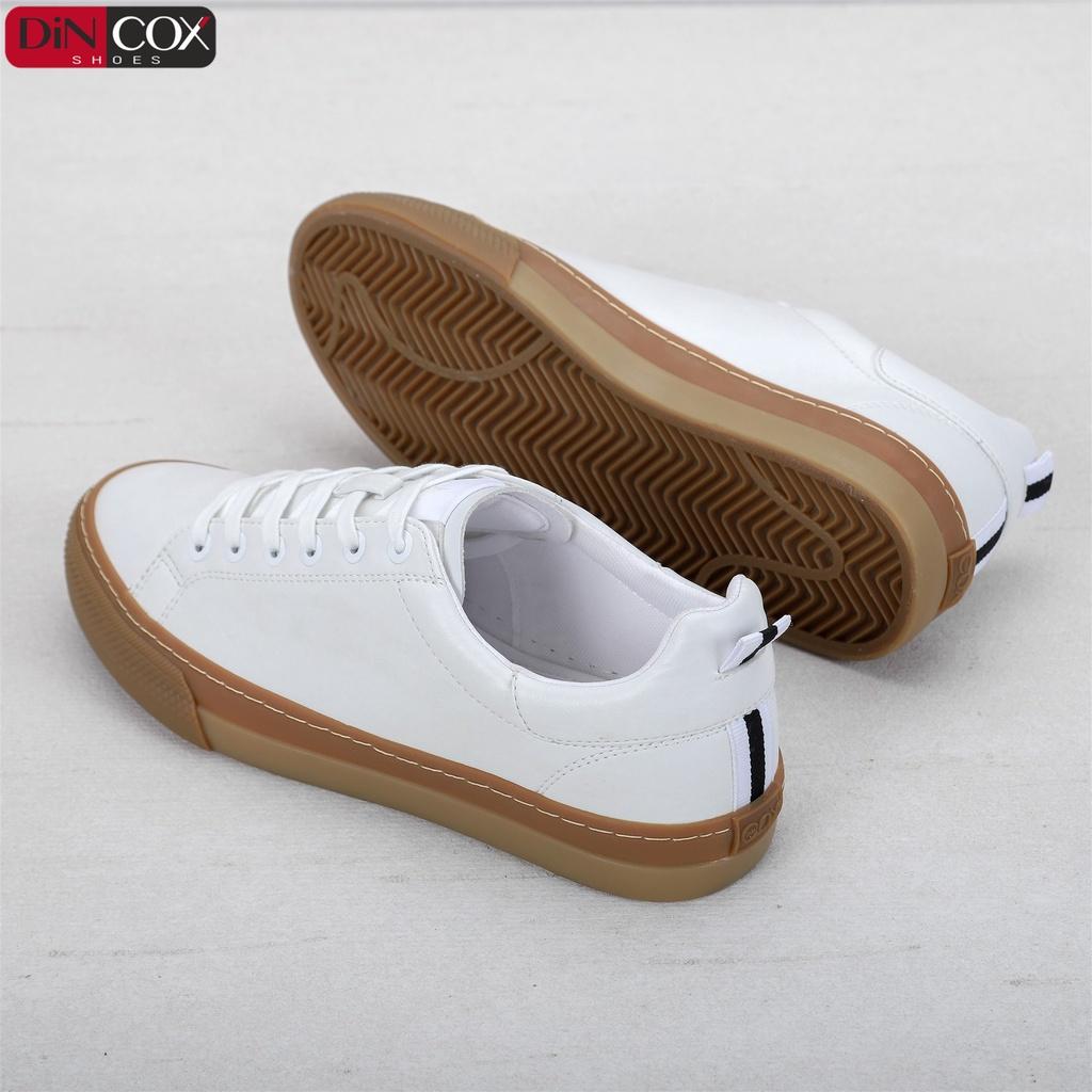 Giày Sneaker Da Nam DINCOX D10 Thời Trang Nổi Bật White