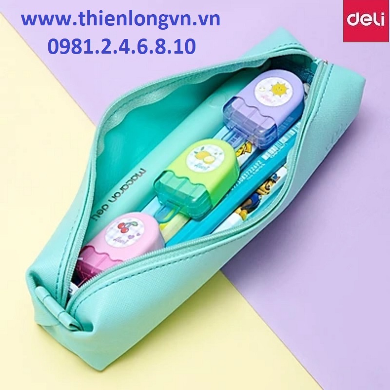 Hộp 12 cây tẩy màu hình que kem Deli 71122