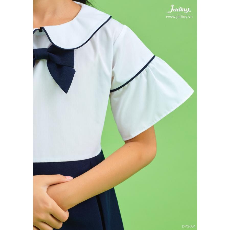 Đầm học sinh tay xòe viền Jadiny cho bé từ 16kg đến 45kg DPG004