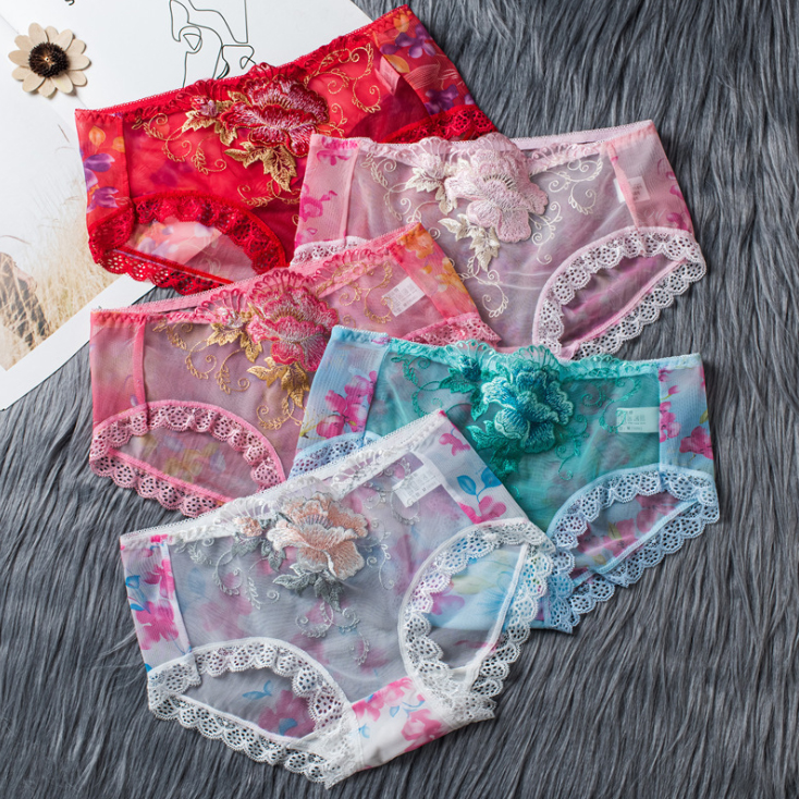 Combo 4 quần lót ren thêu hoa sexy gợi cảm