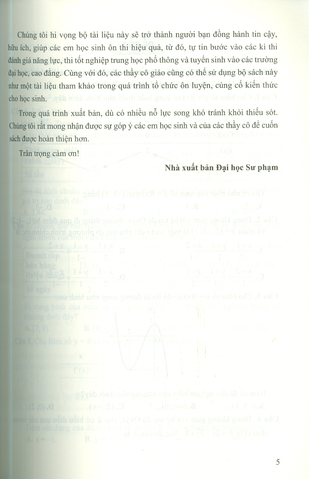Bộ Đề Ôn Thi Tốt Nghiệp Trung Học Phổ Thông Môn Toán - Thần Tốc Thực Chiến