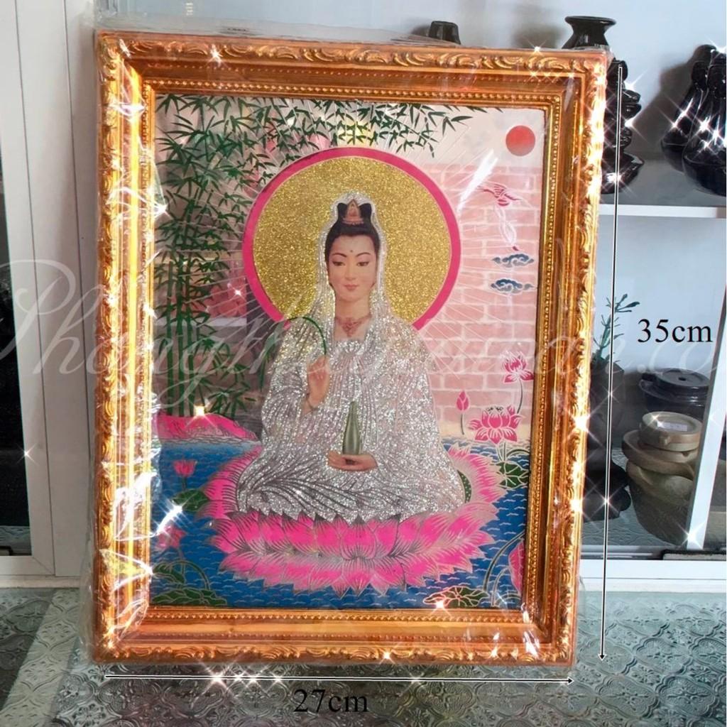 Bài vị Mẹ Quan âm 28,35cm(liễng thờ khung vàng