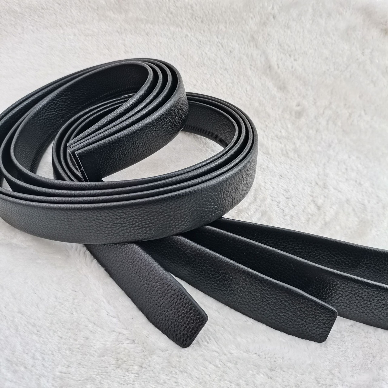 Thắt lưng nam dây nịt không kèm mặt khóa rộng 3,5cm cho khóa tự động và khóa bấm lỗ trơn