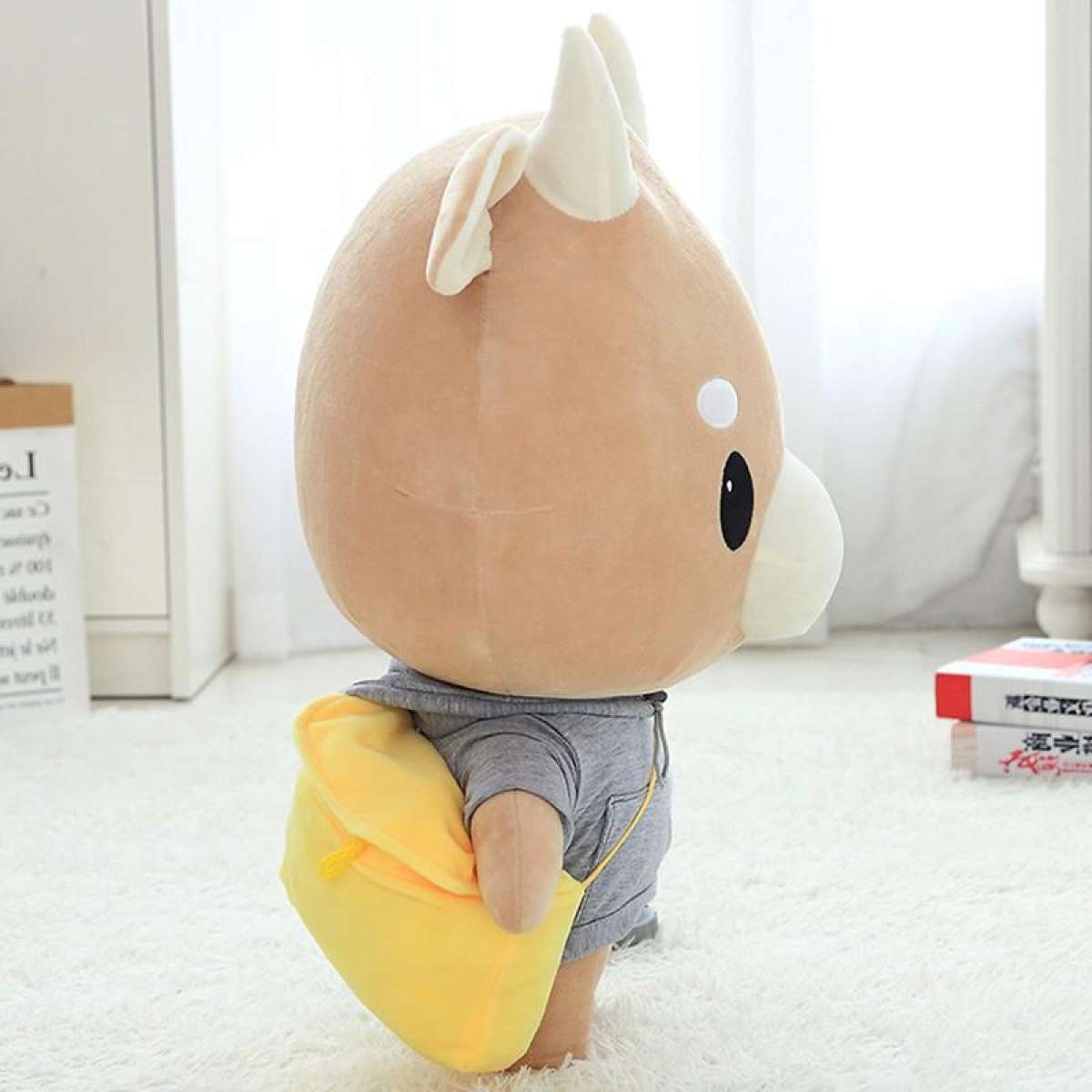 Bò chăm chỉ nhồi bông size 60 cm