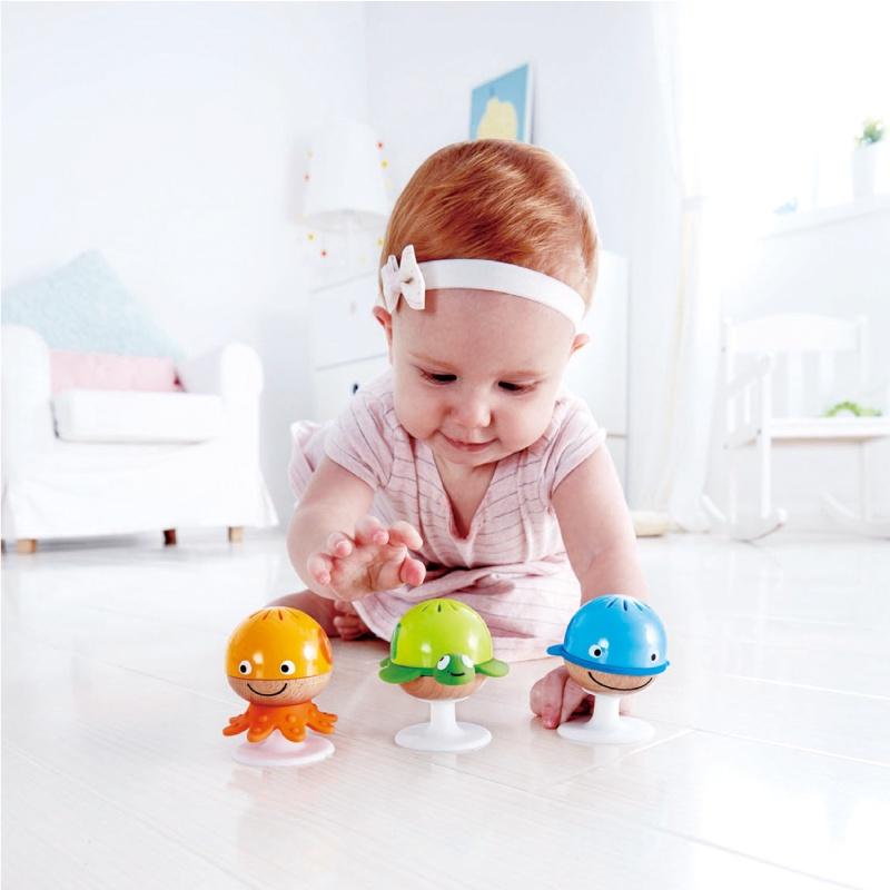 Đồ chơi bằng gỗ Hape bộ động vật dưới biển phát nhạc E0330A