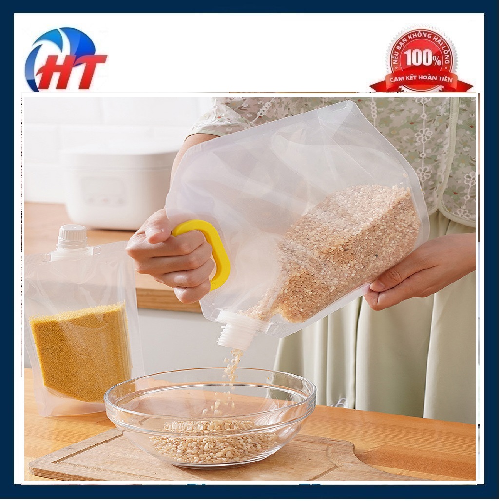 TÚI ĐỰNG THỰC PHẨM TRONG SUỐT CÓ NẮP CHỐNG ẨM SIÊU TIỆN LỢI-HT