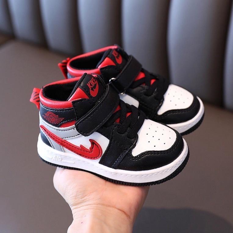 Cho Bé Giày Thể Thao cổ cao Quảng Châu cao cấp cho bé trai bé gái JK68 (Ảnh thật, video)