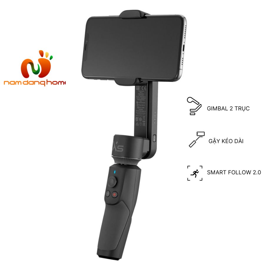 Gimbal chống rung Zhiyun Smooth XS - Tay cầm chống rung điện thoại 2 trục ổn định có khả năng kéo dài lên đến 26cm ấn tượng - Hàng nhập khẩu