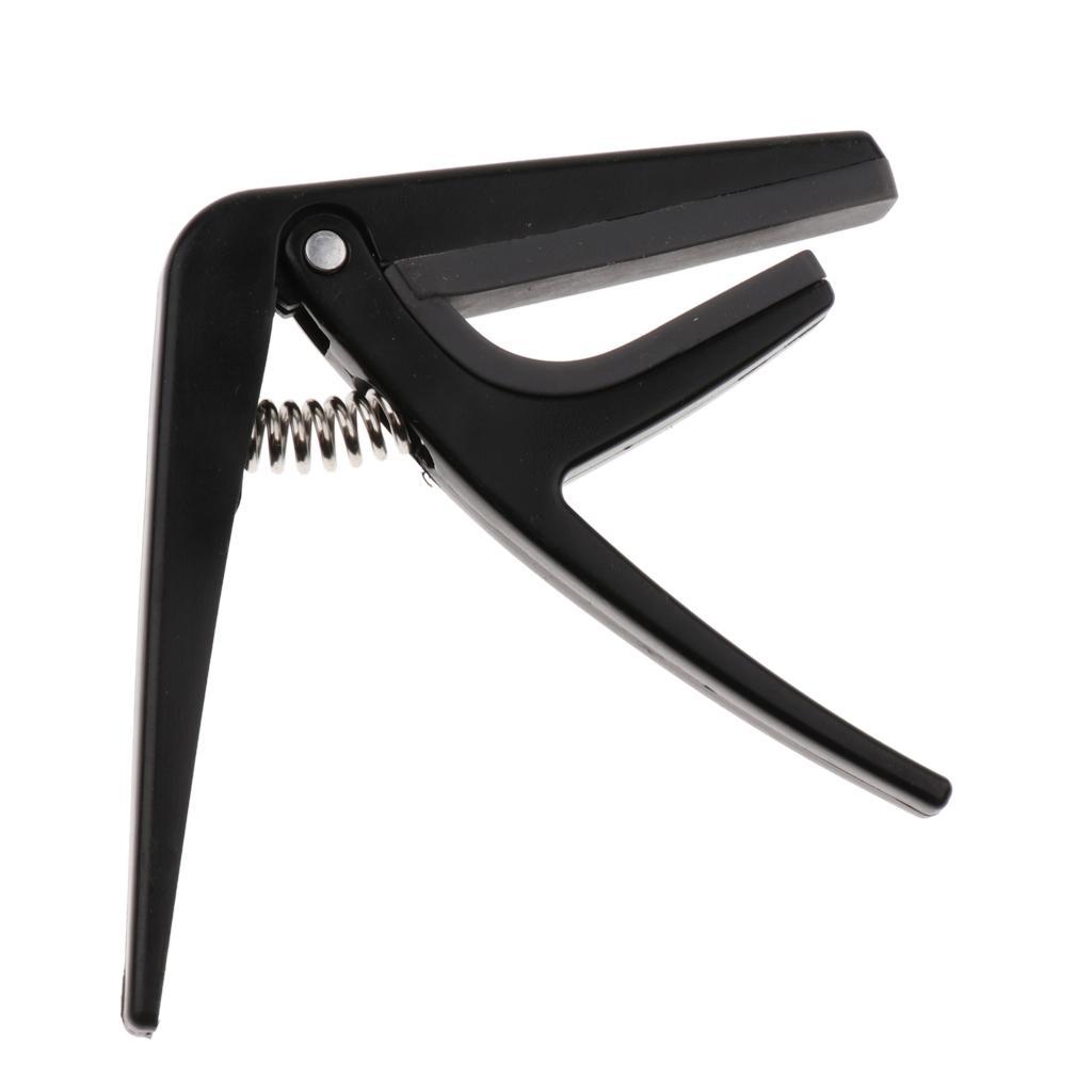 2-4pack 1pc Ukulele Guitar Capo Tuner Trigger Quick Change Key Clamp Black