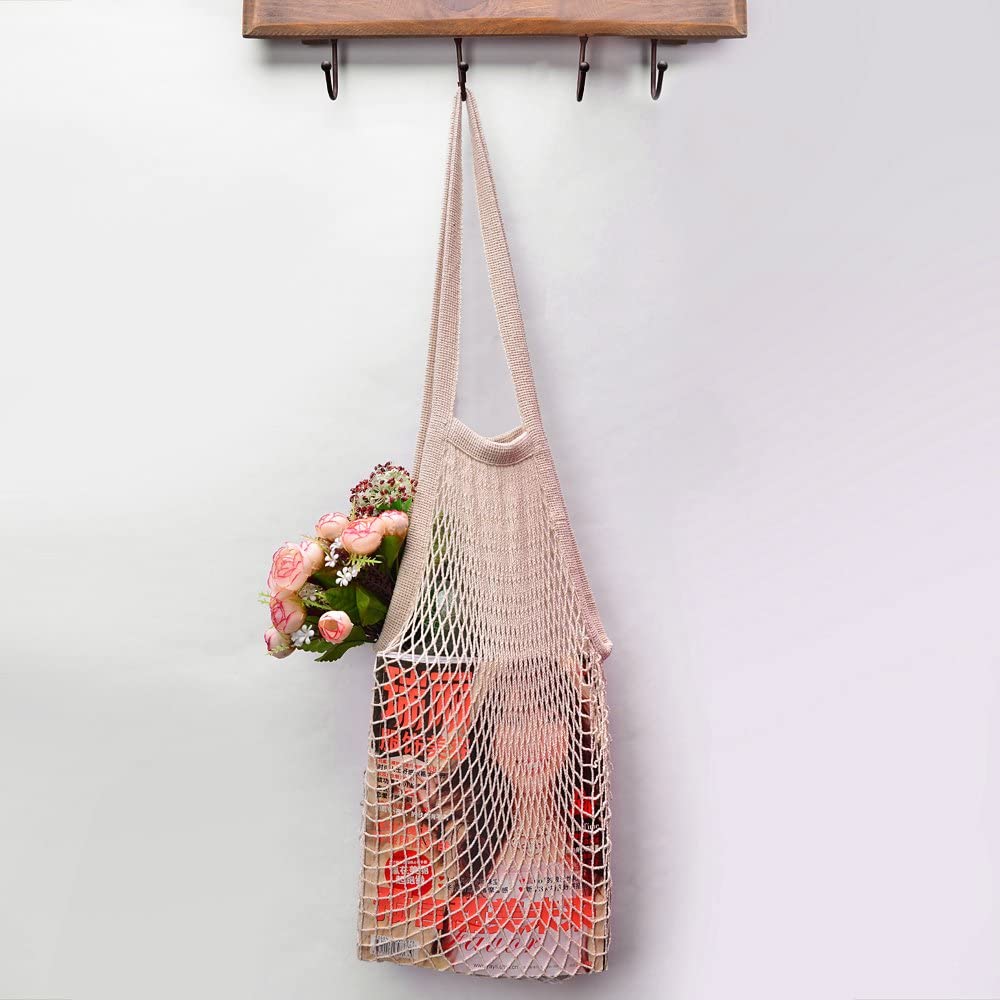 Túi lưới cotton hữu cơ tái sử dụng, dùng shopping, mua sắm, thời trang du lịch, quà tặng, bao bì, thân thiện môi trường thay thế túi nhựa, tái sử dụng nhiều lần