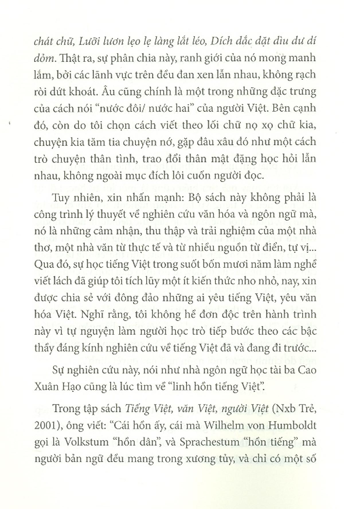 Văn Hóa Việt Nhìn Từ Tiếng Việt - Dích Dắc Dặt Dìu Dư Dí Dỏm