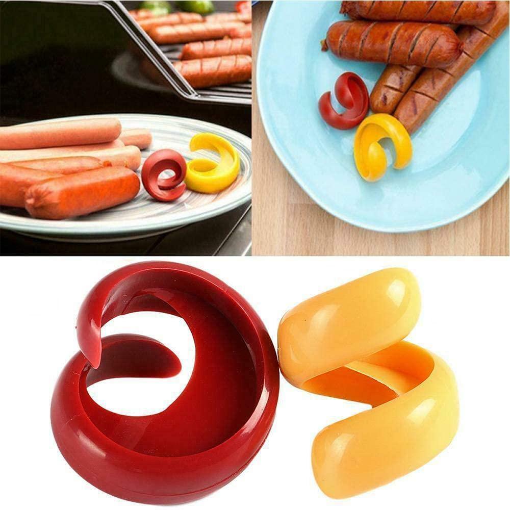 Bộ 2 Dụng Cụ Cắt Xúc Xích / Rau Củ ANAEAT Giúp Tạo Hình Xoắn Ốc Chuyên Dụng Trong Nhà Bếp