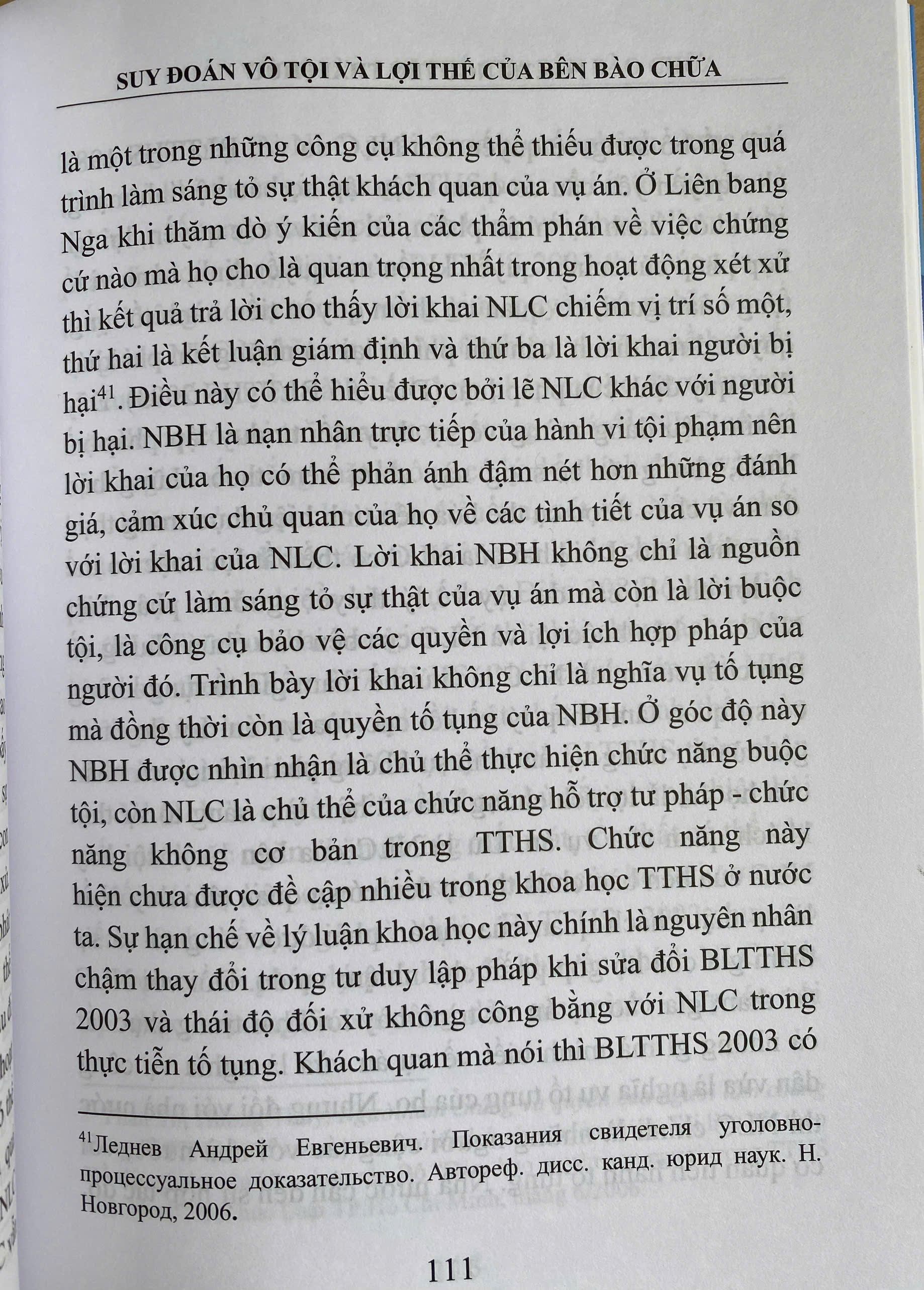 Suy Đoán Vô Tội Và Lợi Thế Của Bên Bào Chữa